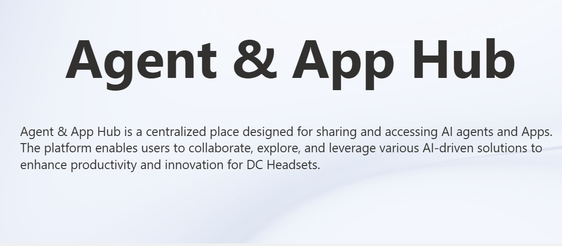 Agent Hub overview
